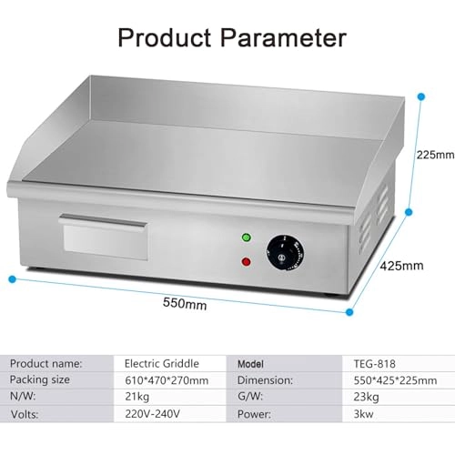 Electric Griddle - 21.3*11.8 inches