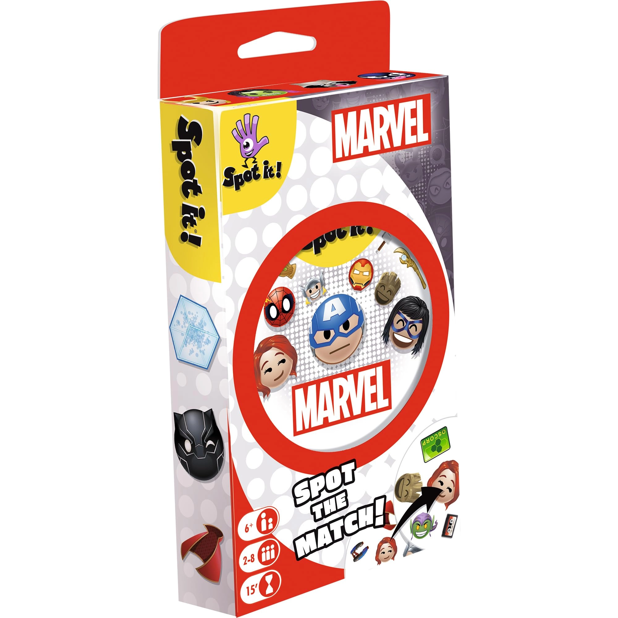 Asmodee Spot It!: Marvel Emoji - Card Game Multilingual Edition