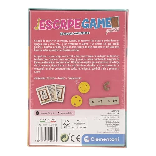 ESCAPE Game-EL MUSEO MISTERIOSO - Card Game (CASTELLANO)
