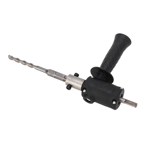 Conversion Head - Electric Drill to Hammer with Bits and Handle