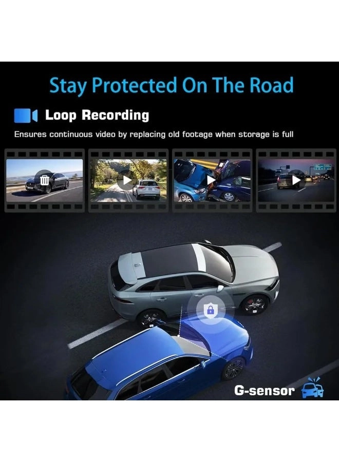 3 Channel Dash Camera - 4K