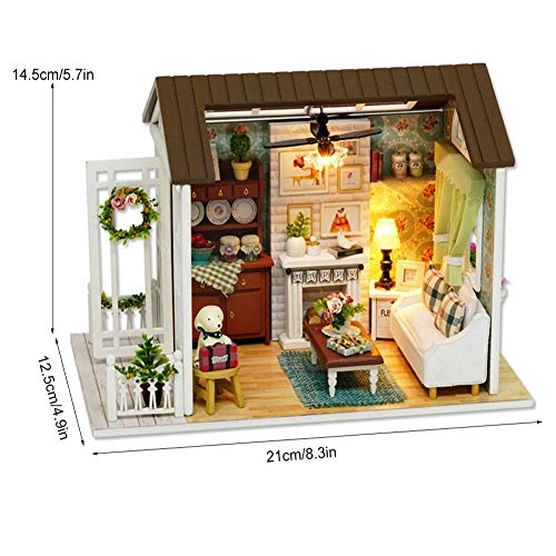 3D Wooden Puzzle Miniature House - Kit LED Lights