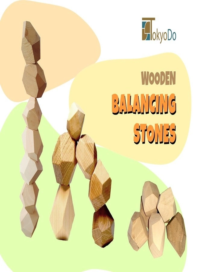 Wooden Balancing Stone - Plane Blocks 8 pcs