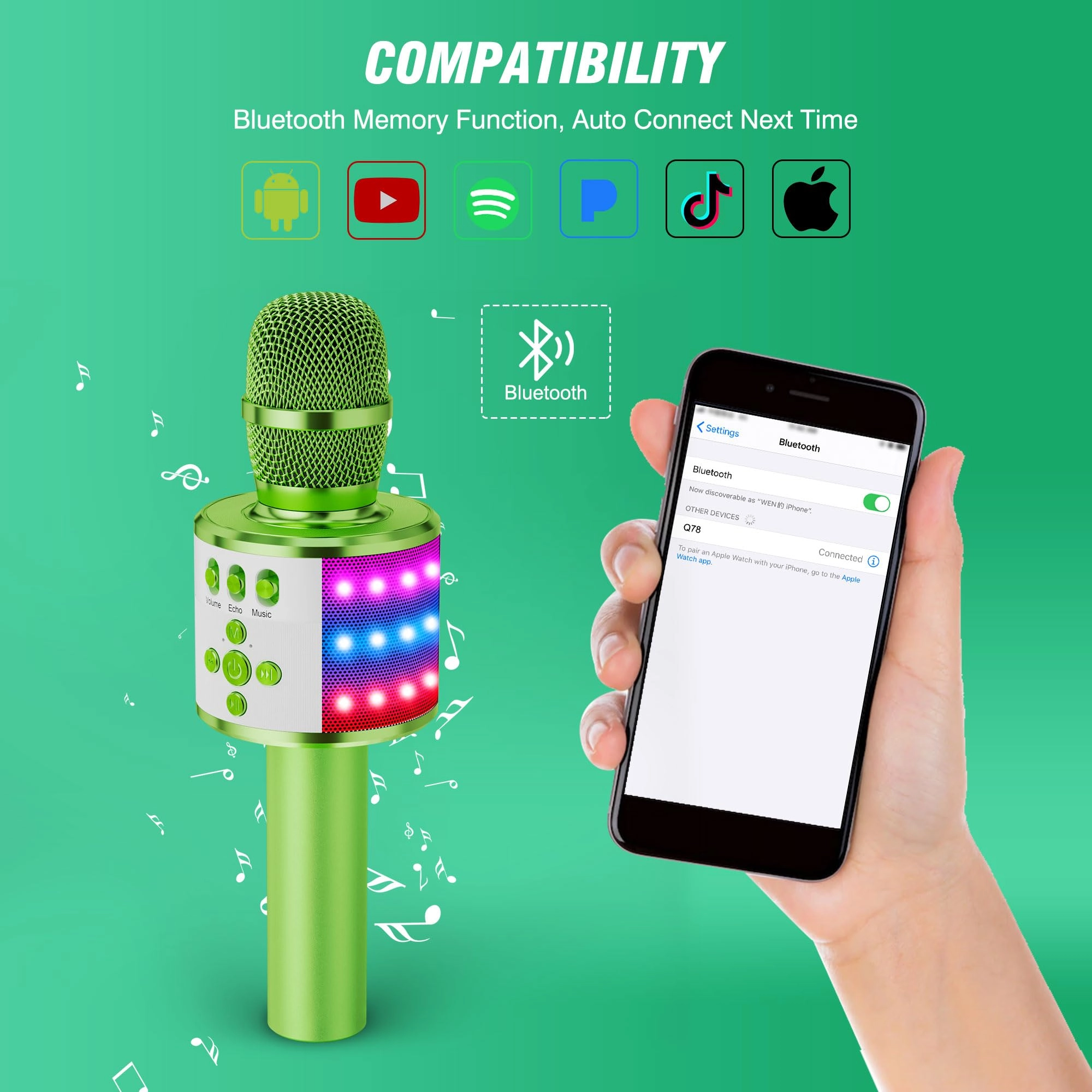 G20 - Karaoke Microphone Bluetooth Wireless