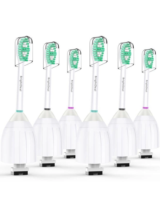 Brightdeal Toothbrush Heads - Philips Sonicare HX702266 HX7023 HX7001 6 Pack with Cap