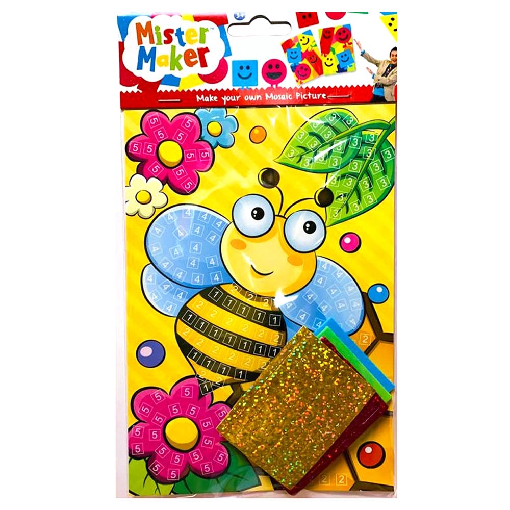 PMS Mister Maker Make Your Own Mosaic Picture - Foam and Glitter