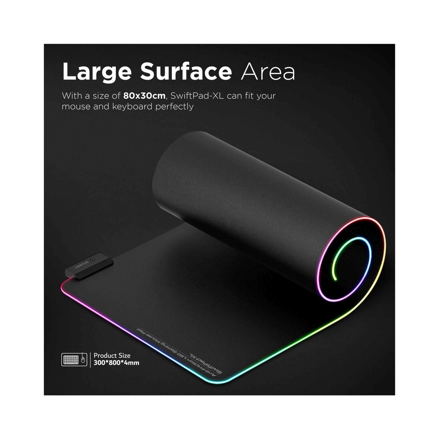 SwiftPad L Gaming Mouse Pad - 32.8x25 cm