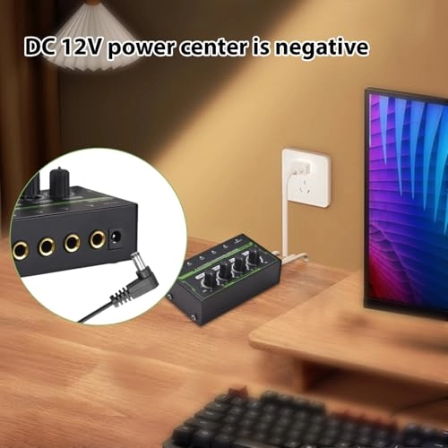 Headphone Amplifier - 4-channel stereo 6.35mm