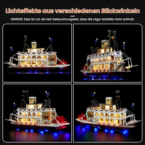 LED Lighting Kit for LEGO River Steamer 21356