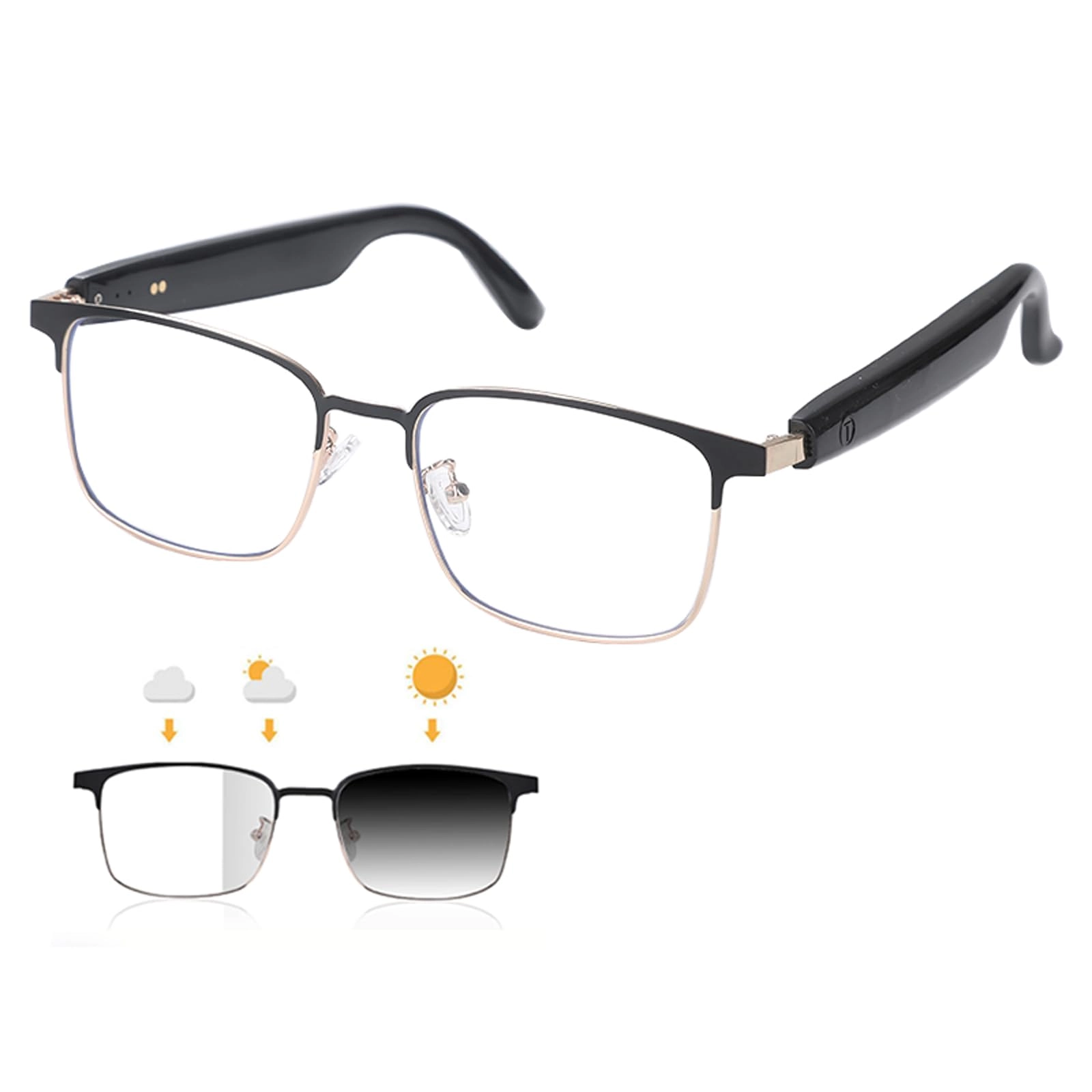 Shenzhen Xinyida Technology Co., LTD Smart Bluetooth Sunglasses - Gold