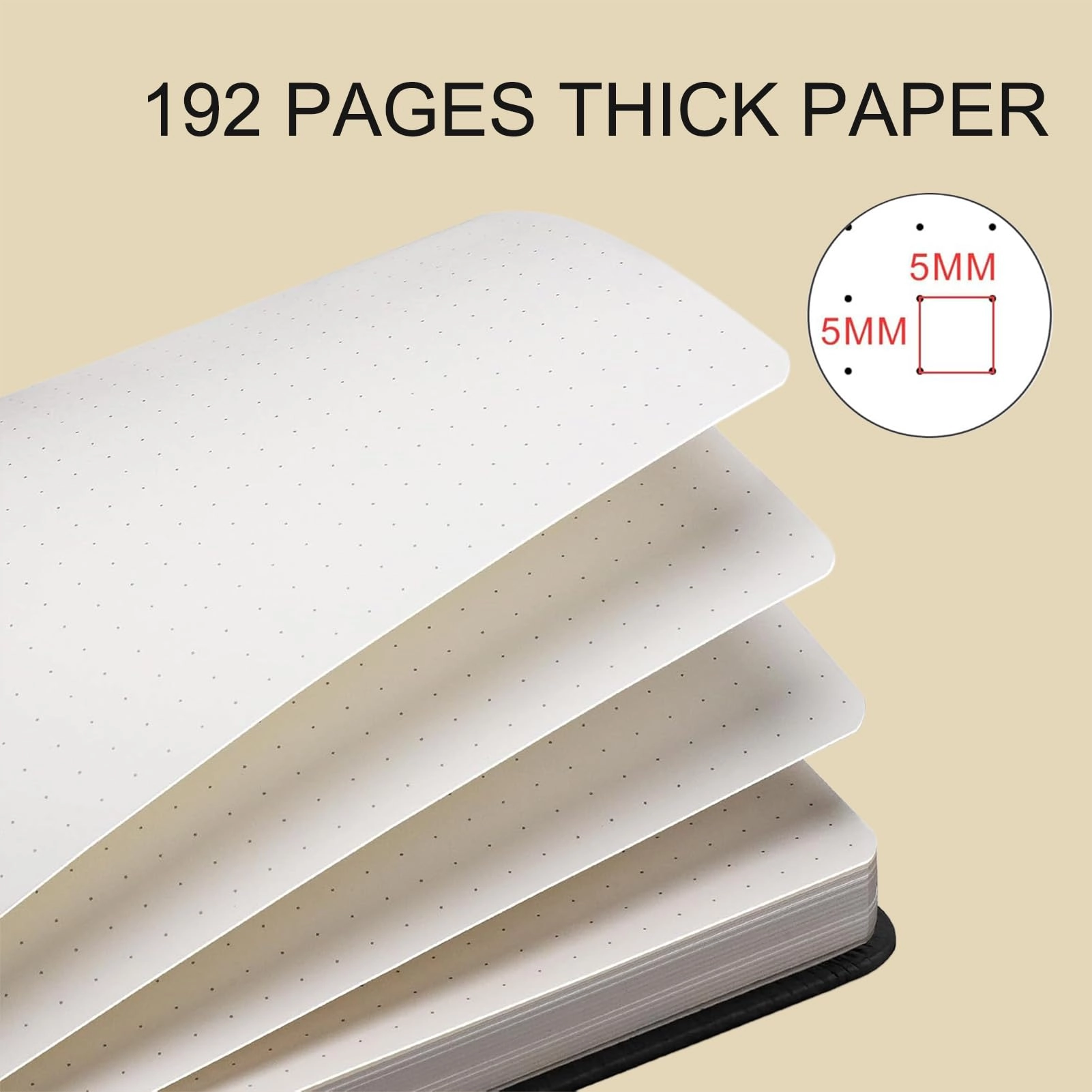 Notebook A5 Hardcover - Dotted 192 Pages