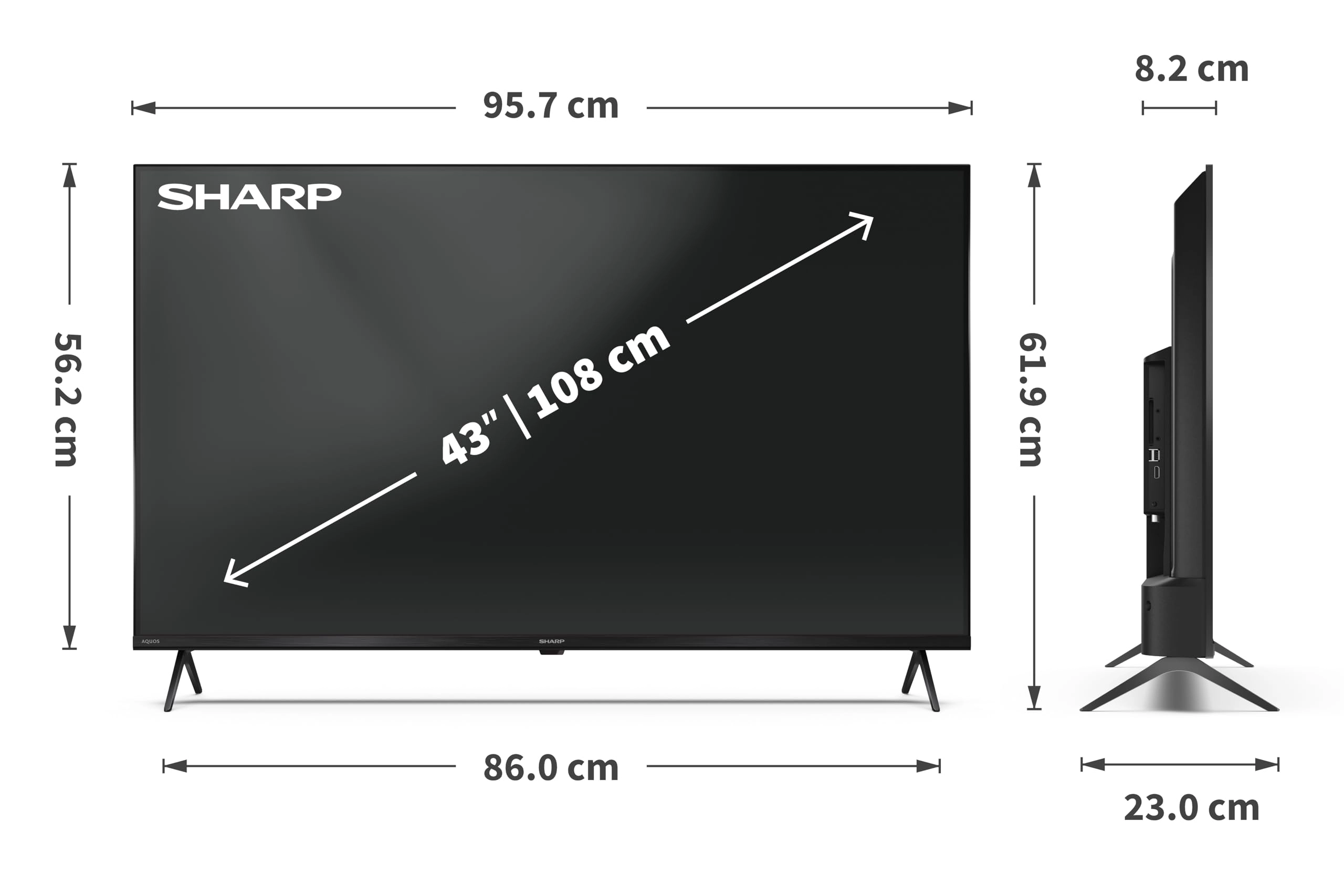 43HM5345K - 43 Inches