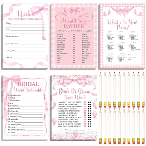 Bridal Shower Game - Over 15 years old 145 pieces