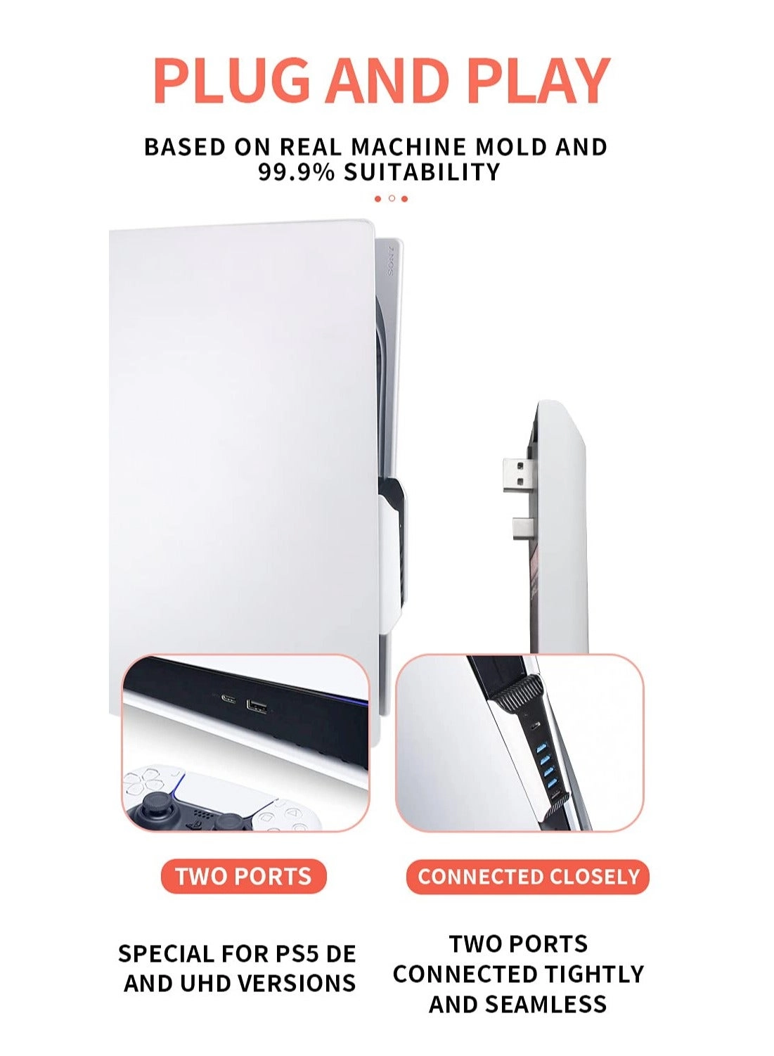 5-Port USB Hub - PlayStation 5