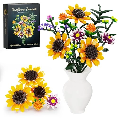Sunflowers Bouquet Building Set (F-C10259)
