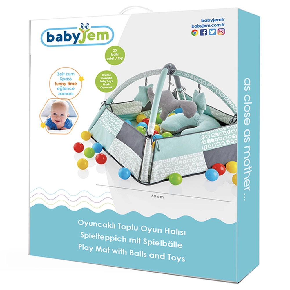 Play Mat With Balls & Toys - 0 Months+