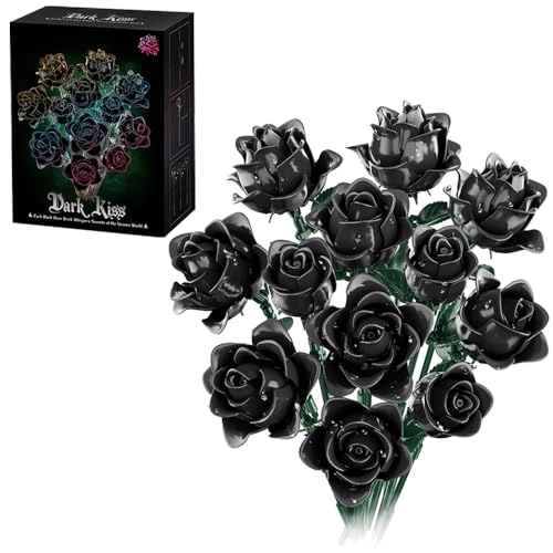 Dark Rose Building Blocks Flower Set - 585 pcs