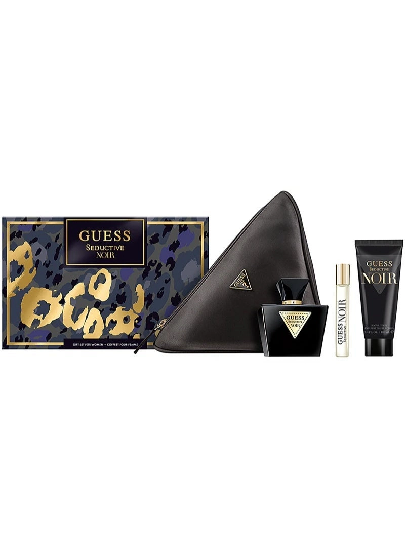 Seductive Noir L Eau de Toilette 75 ml +15 ml +Body Lotion 100 ml +Pouch Set