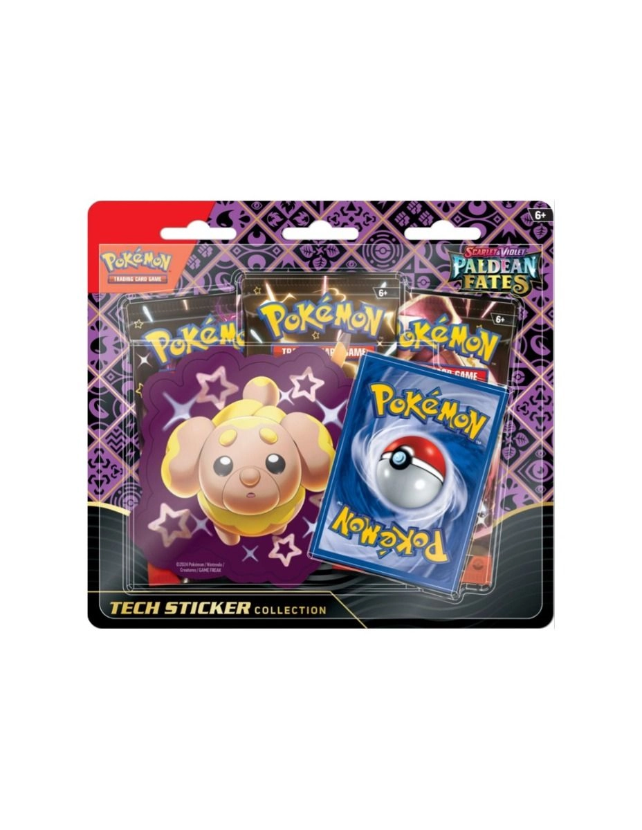 Paldean Fates Tech Sticker Collection + Paldean Fates booster pack + Foil promo card + Code card - 1 Piece