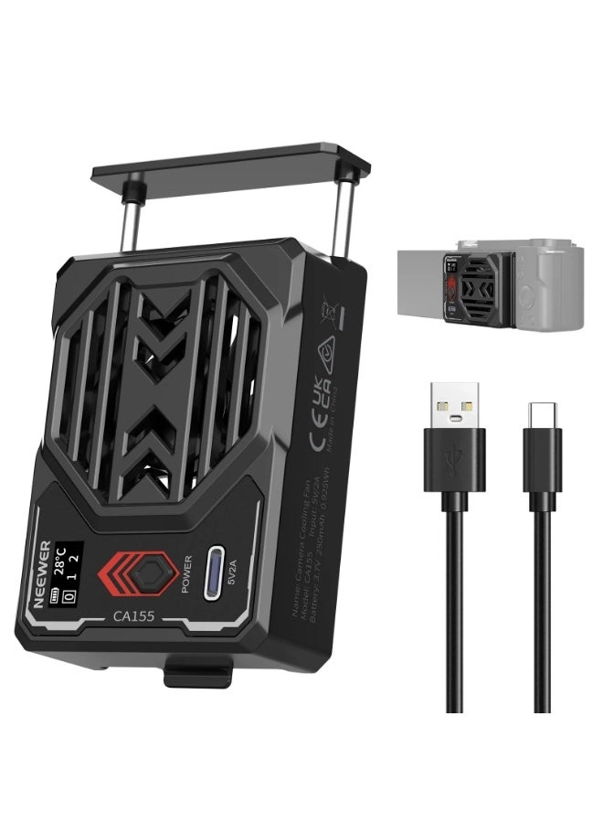 Neewer CA155 - Camera Cooling Fan Adjustable Spring Clip