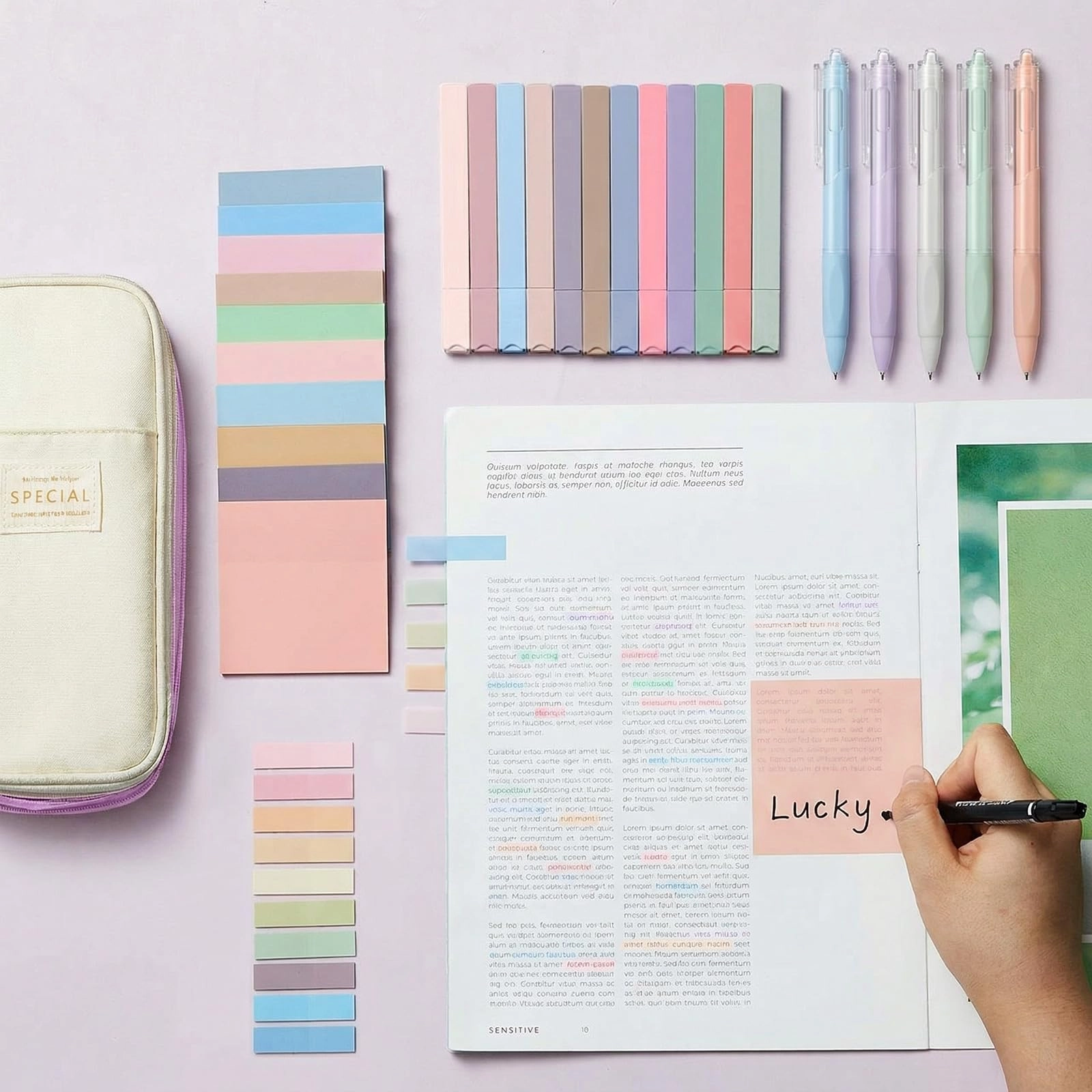Book Annotation Kit - 39 Pcs