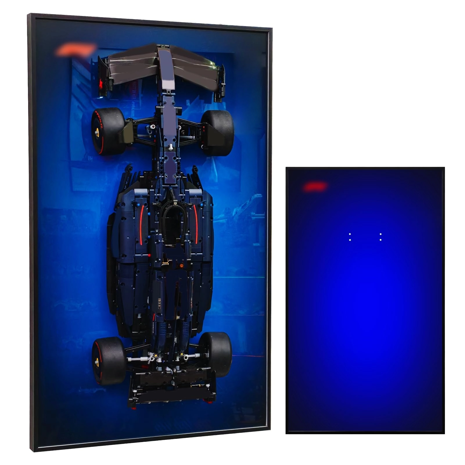 WETCEAOM Display Frame - Wall Mount Compatible with Lego Technic 42206 Blue