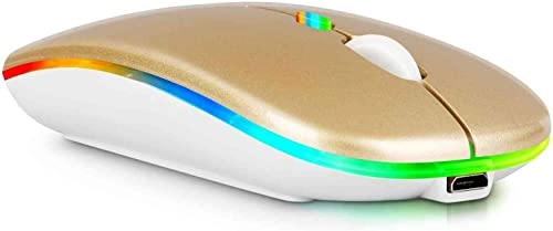 2.4GHz Rechargeable Wireless LED Mouse - Bluetooth