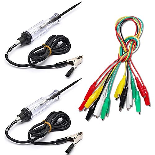 Zeenyi Circuit Tester - 6V-24V + Alligator Clips - 10 Pieces 5 Colors