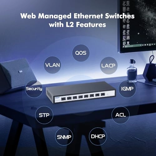 8x10G SFP Managed 8-ports