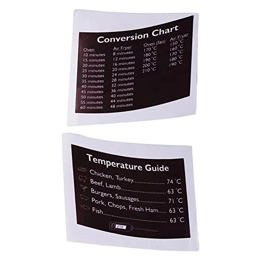 Air Fryer Quick Reference Stickers - 2pcs