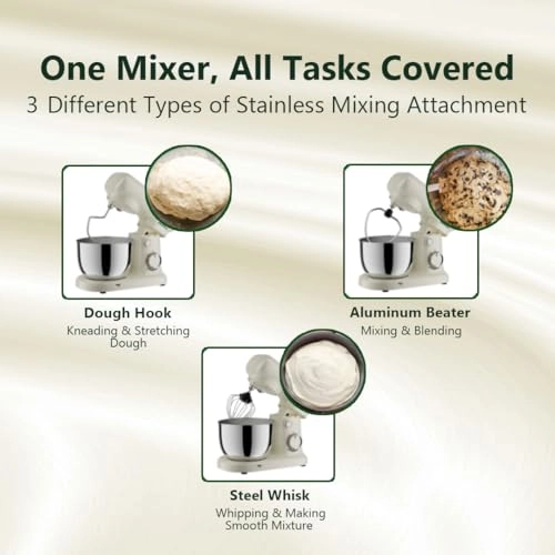 Tilt-Head Electric Household Stand Mixer - 2 L 400 W