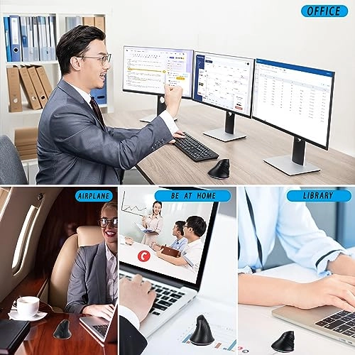 Vertical Ergonomic Mouse - Bluetooth/USB