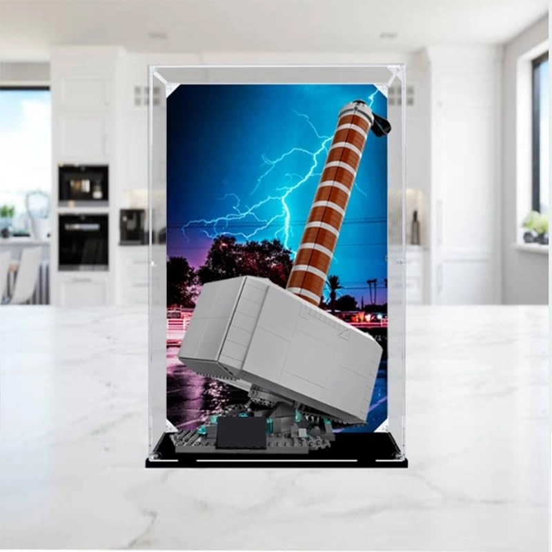 Clear Acrylic Display Case for Lego 76209 - 13.77x13.77x21.65in. Acrylic