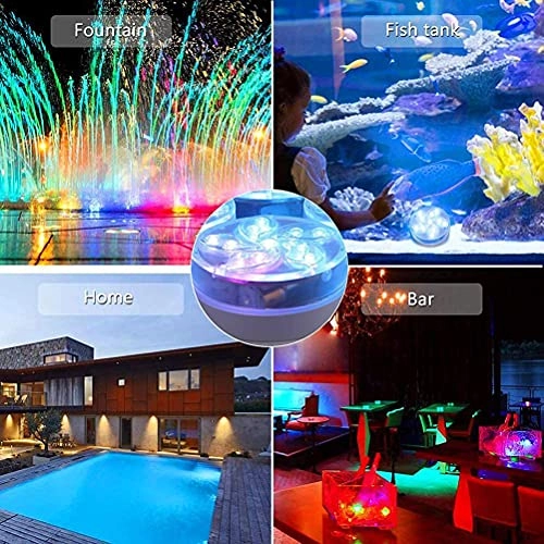 Submersible LED Light - 4 Pack RF Remote RGB