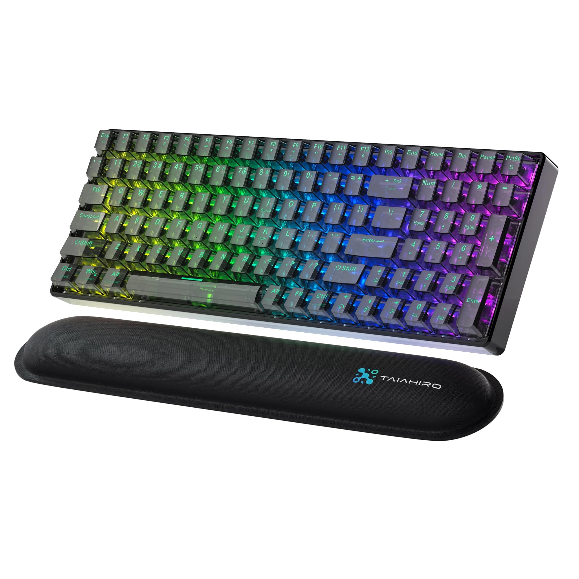 Taiahiro Tech Wireless Creamy Mechanical Gaming Keyboard - QWERTY Bluetooth
