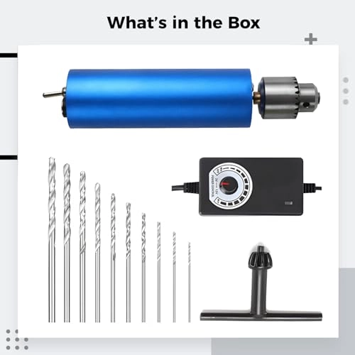 Micro Electric Drill - 0.3-4mm Portable Handheld 10 drill bits