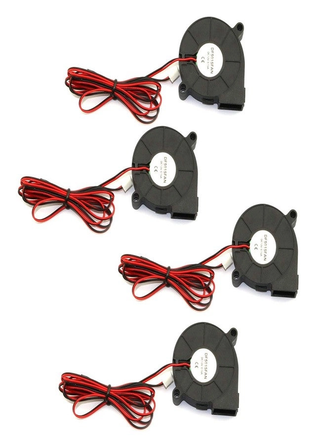 RuiLing 5015 DC Cooling Blower Fan - 4-Pack 50x50x15mm