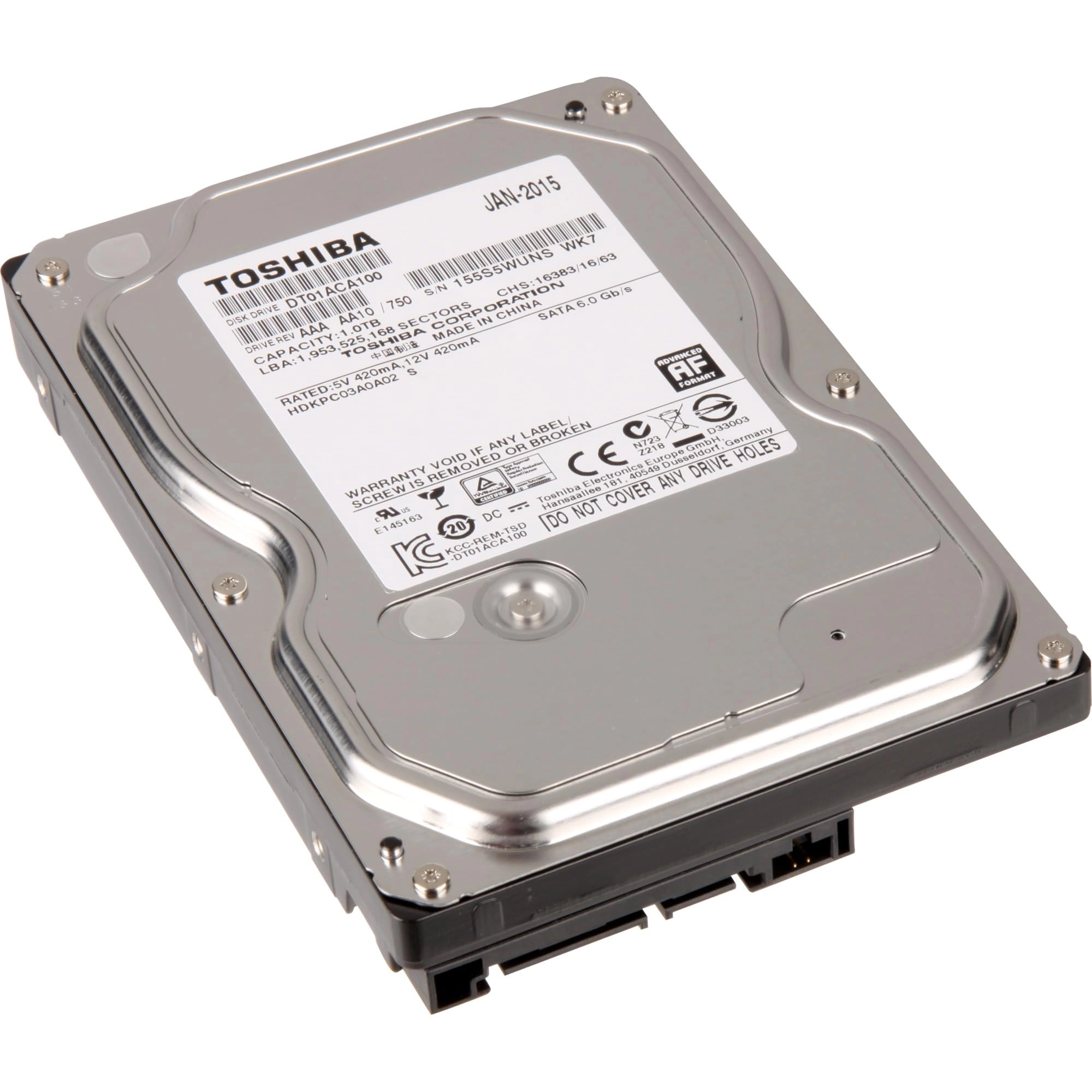 Toshiba 3.5" 7200rpm 32MB SATA 6Gb/s (DT01ACA100) - 1TB