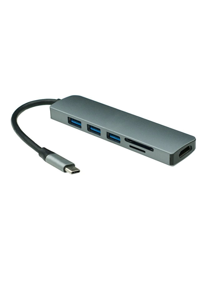USB-C Hub - 6-In-1 3 USB 3.0 HDMI