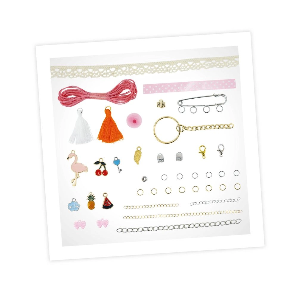 Kawaii Jewellery Kit - 10 charms Suitable for 6 years and above
