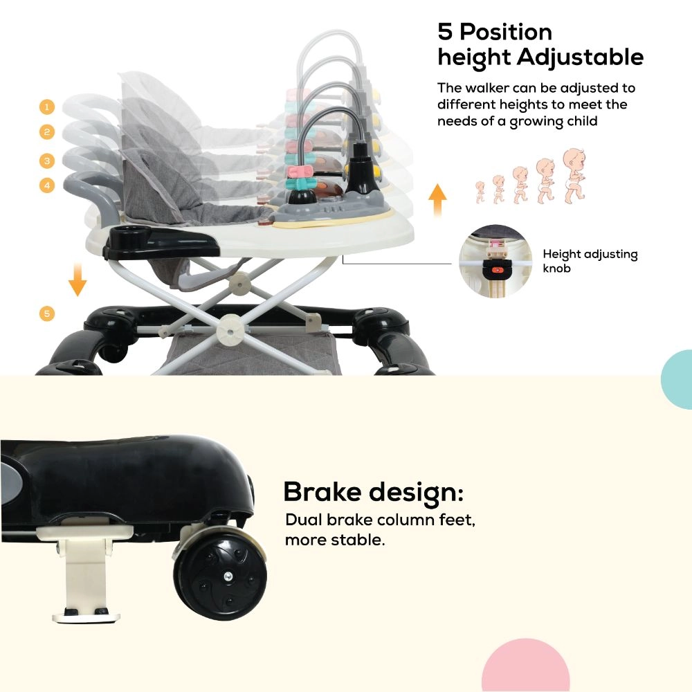 2-In-1 Baby Walker - 15kg 6-18 months