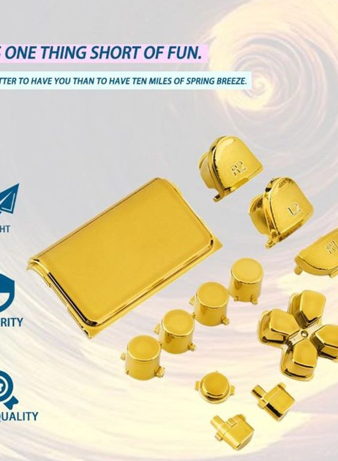 Generic Replacement Chrome Button - Gold PlayStation 4 (PS4)