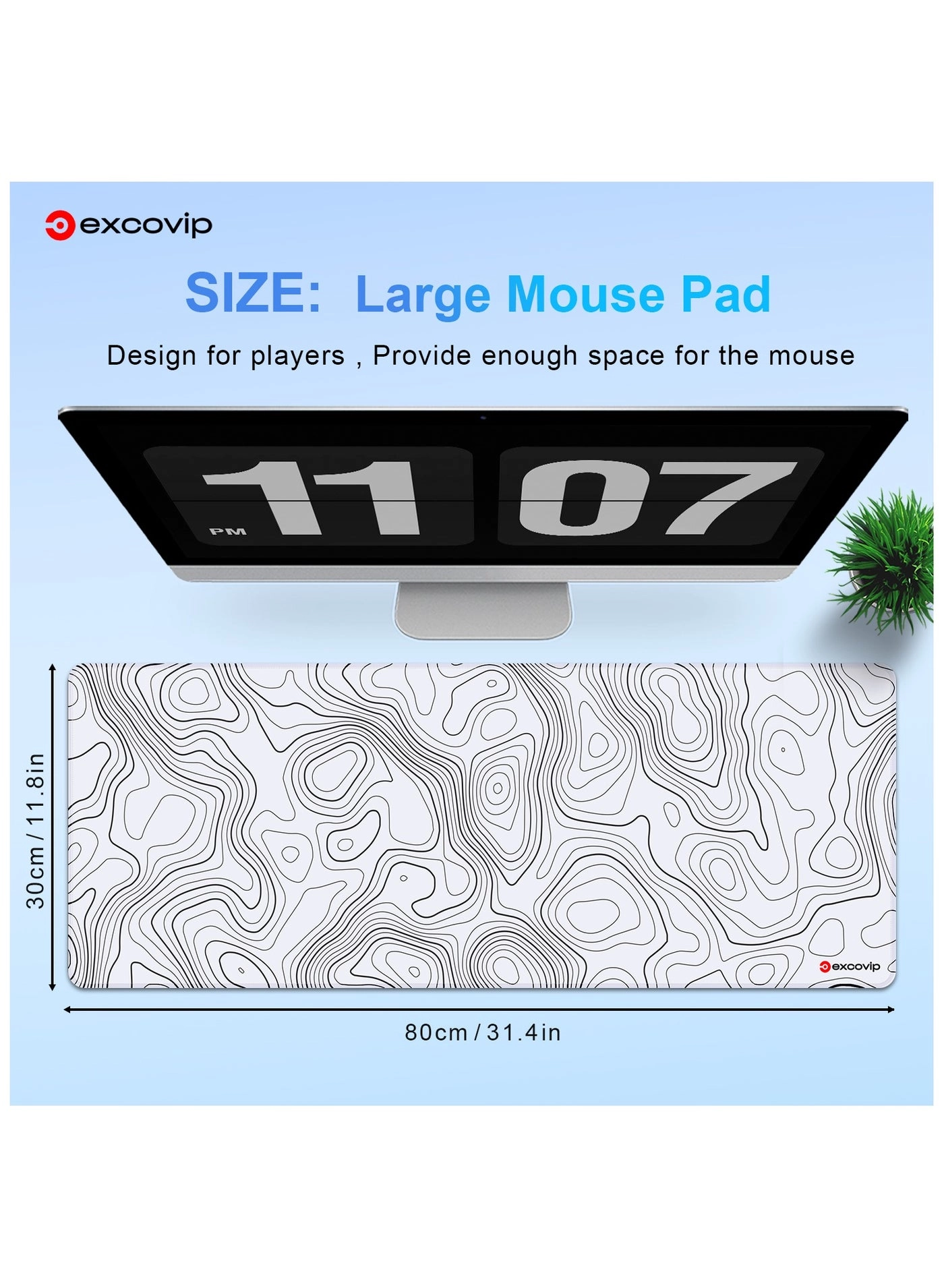 XL Gaming Mouse Pad - 80x30 cm