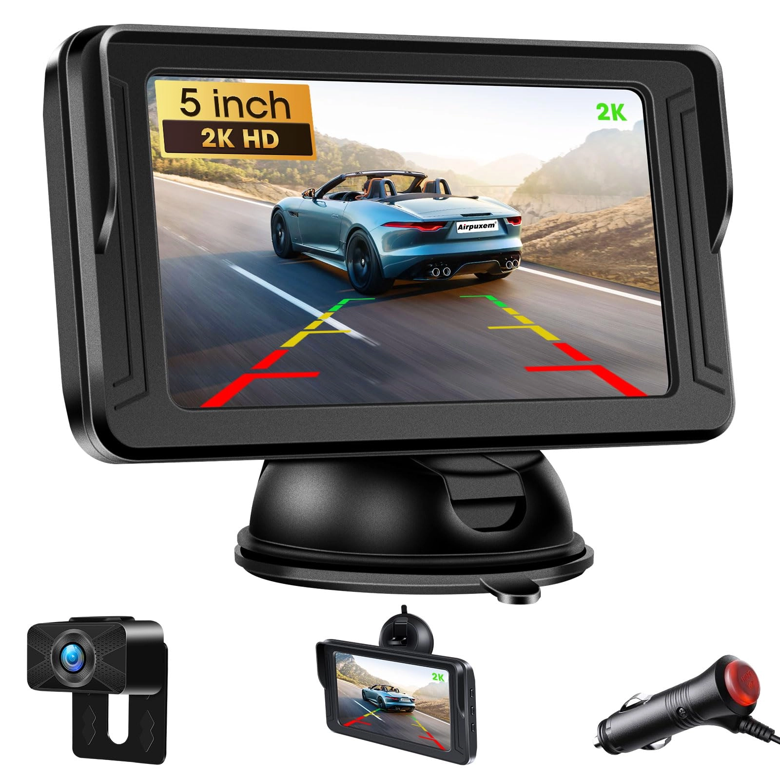 Airpuxem Reversing Camera - Night vision AHD 1080P