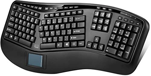 Tru-Form Ergo Touchpad Keyboard - US Wireless