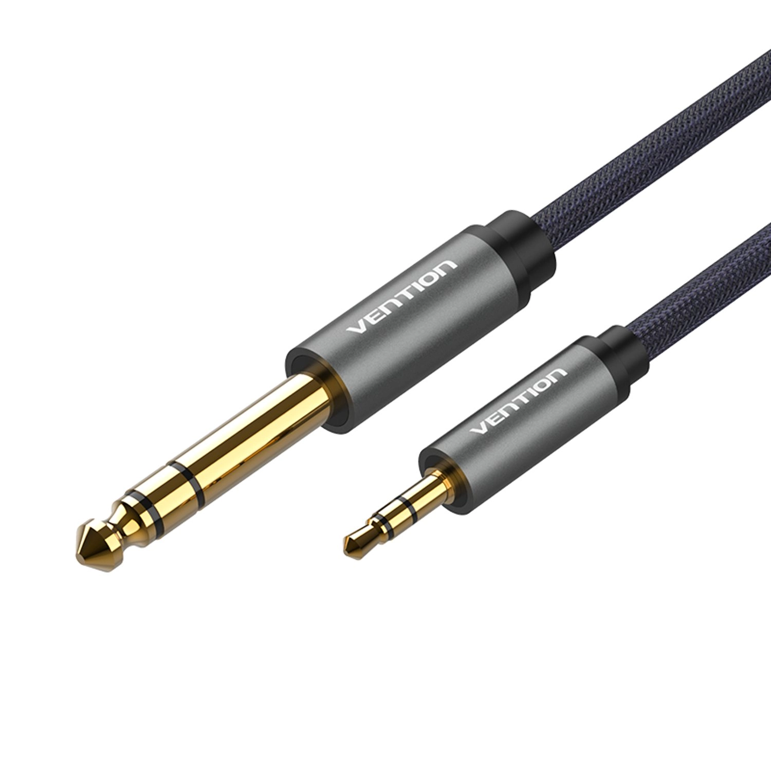 Vention Nylon Braided 3.5mm Male to 6.5mm Male Audio Cable - 2M