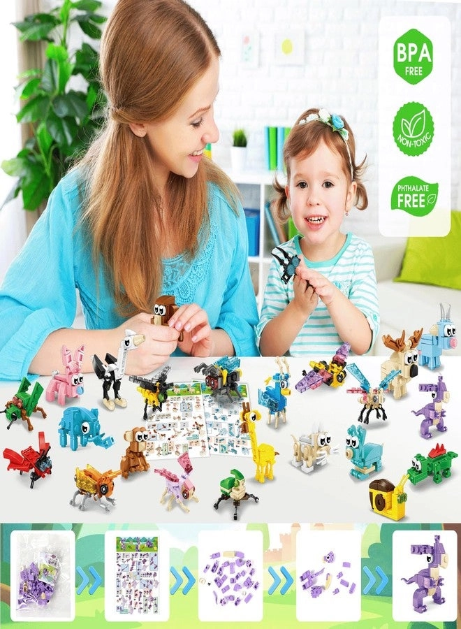 Mini Animal Building Blocks - 24 pcs