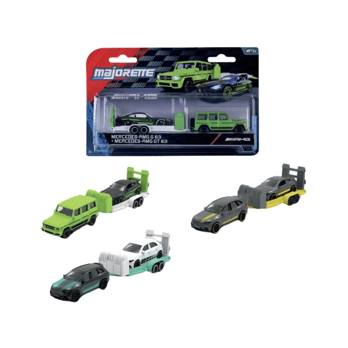 Mercedes AMG Deluxe Trailer - 1:64 6pcs