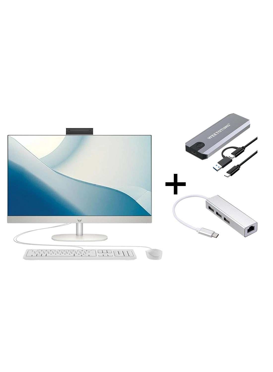 HP All-in-One Desktop - 16GB 23.8 inch Intel Core i5-1335U