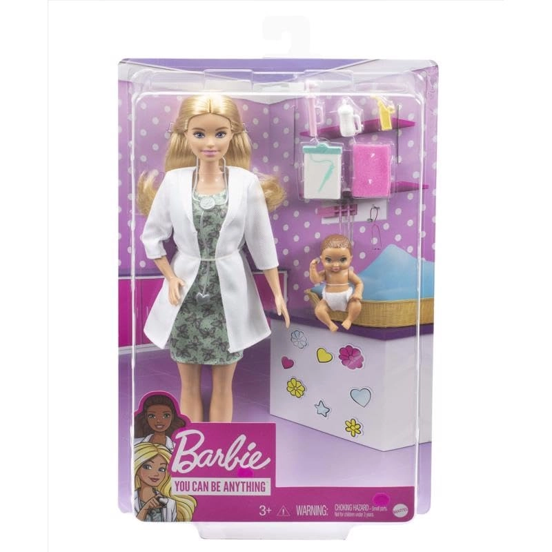 Barbie Baby Doctor Doll Playset - 12 inch Plastic Ages 3+
